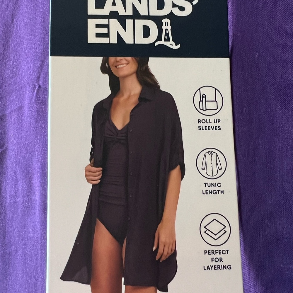 Lands' End Women’s Swim Suit Coverup - Picture 7 of 9